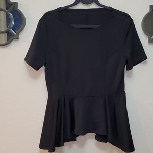 Peplum High Low Top